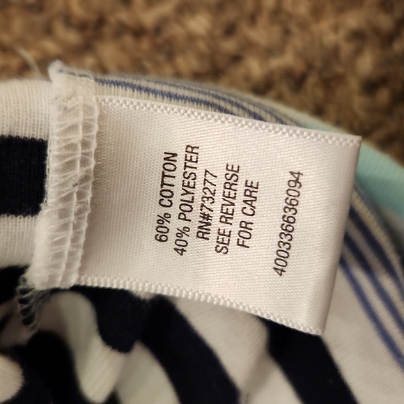 Croft & Barrow V-Neck Striped Classic Tee Shirts Size 1X - Picture 4 of 9